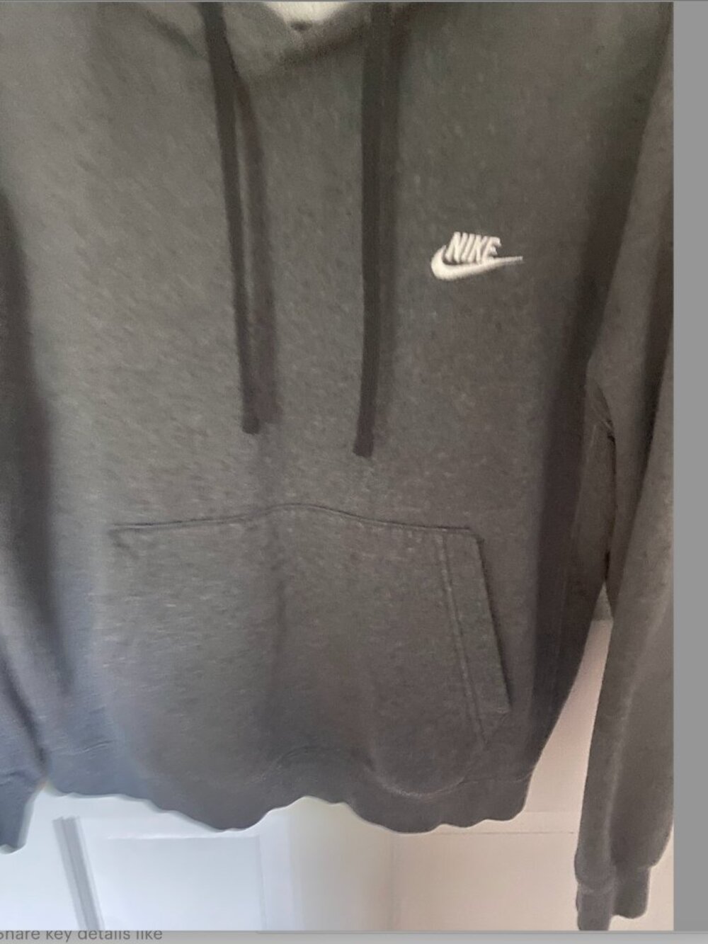 Nike hoodie- dark gray